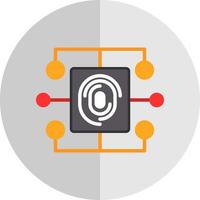 Biometric Data Vector Icon Design