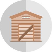 Garden Shed Vector Icon Design