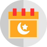 diseño de icono de vector de calendario islámico