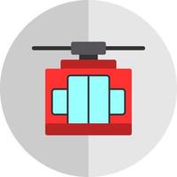 Cable Car Vector Icon Design