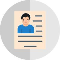 Resume Vector Icon Design