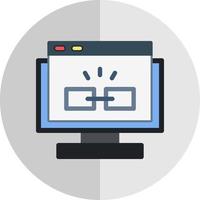 Hyperlink Vector Icon Design