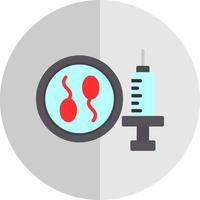 diseño de icono de vector de fertilización in vitro