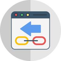 Backlink Vector Icon Design