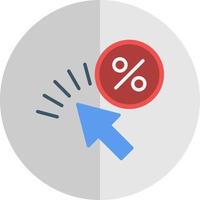 Click Through Rate Vector Icon Design