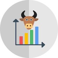 Bull Market Vector Icon Design