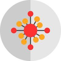 Biological Network Vector Icon Design