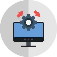 Upgrade Desktop Vector Icon Design