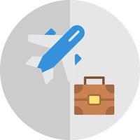 Business Trip Vector Icon Design