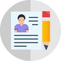 diseño de icono de vector de contrato de empleo