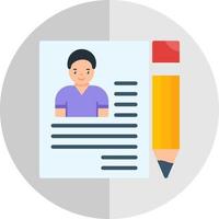 Applicant Vector Icon Design