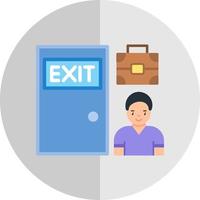 Exit Interview Vector Icon Design