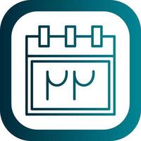 Persian Calendar Vector Icon Design