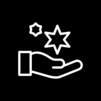 Hand Sparkles Vector Icon Design