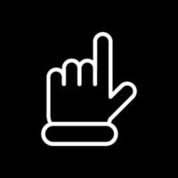 Hand Point Up Vector Icon Design