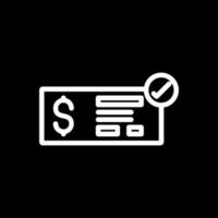 diseño de icono de vector alt de cheque de dinero