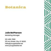 Botanic Business Card Template