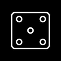 Dice Five Vector Icon Design