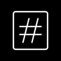 Hashtag Vector Icon Design