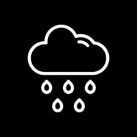 diseño de icono de vector de lluvia de nubes