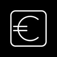 diseño de icono de vector de signo de euro