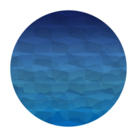 abstract texture isometric in blue circle background png