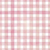 Seamless red gingham pattern photo