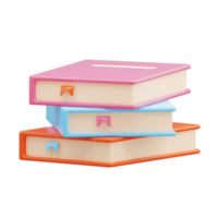 3D rendering education school icon png