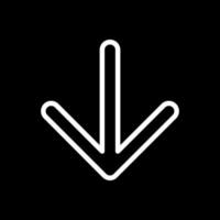 Arrow Down Vector Icon Design