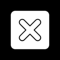 Square x Vector Icon Design