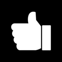 Thumbs Up Vector Icon Design