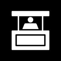 Person Booth Vector Icon Design