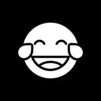 diseño de icono de vector de estrabismo de lengua de sonrisa