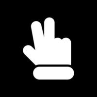 Hand Peace Vector Icon Design