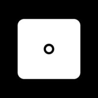 Dice One Vector Icon Design