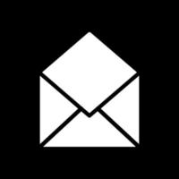 Envelope Open Vector Icon Design