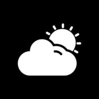 Cloud Sun Vector Icon Design