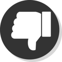 Thumbs Down Vector Icon Design