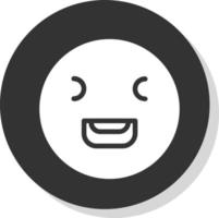 Laugh Squint Vector Icon Design