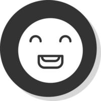 Laugh Beam Vector Icon Design