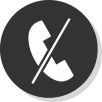 Phone Slash Vector Icon Design