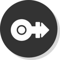 Mars Stroke H Vector Icon Design