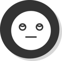 Meh Rolling Eyes Vector Icon Design