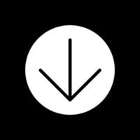 Arrow Circle Down Vector Icon Design