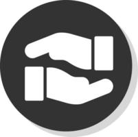 Hands Helping Vector Icon Design