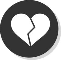 Heart Broken Vector Icon Design