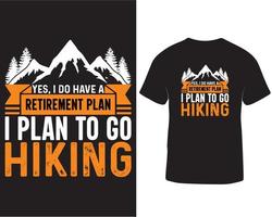 Outdoor adventure hiking t-shirt design pro download vector