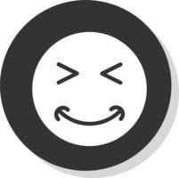 Grin Squint Vector Icon Design