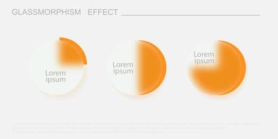 Social media concept. Glassmorphism style. Vector. Realistic glass morphism effect with set of transparent glass plates.. vector