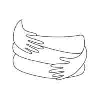Hands hugging. Embrace yourself arms. Self care and love concept. Support and acceptance sign. Simple line drawing vector illustration.